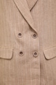 Answear.LAB marynarka dwurzędowa damska z dodatkiem lnu m.08611.hak beżowy