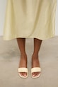 Answear.LAB női bőr papucs bézs WS26-OBD060