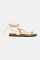 Answear.LAB sandały skórzane WS26-OBD070 złoty WS26