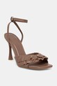 Obuwie Answear.LAB sandały na szpilce skórzane WS26-OBD087 brązowy