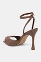 Answear.LAB sandały na szpilce skórzane brązowy WS26-OBD087