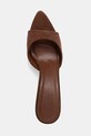 Answear.LAB klapki na szpilce damskie brązowy WS26-OBD089