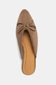 Answear.LAB klapki na płaskim obcasie damskie brązowy WS26-OBD091
