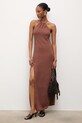 Answear.LAB sukienka plażowa damska WS26-OPD000 brązowy WS26