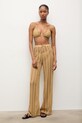 Plážové kalhoty Answear.LAB WS26-OPD003 hnědá WS26