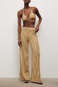 Answear.LAB Παντελόνι παραλίας γυναικείο WS26-OPD003 καφέ WS26