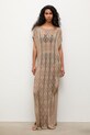 Answear.LAB sukienka plażowa damska 2510529 beżowy