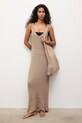 Answear.LAB sukienka plażowa damska 2510526 beżowy WS26