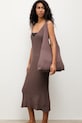 Answear.LAB sukienka plażowa damska brązowy 2510525