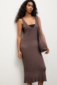 Answear.LAB sukienka plażowa damska brązowy 2510525