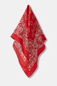 Answear.LAB chusta jedwabna z kolekcji Unscripted 123.flk czerwony WS26