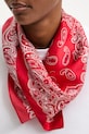 Answear.LAB chusta jedwabna z kolekcji Unscripted 123.flk czerwony