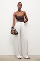 Answear.LAB spodnie damskie z wiskozy WS26-SDD008 beżowy WS26