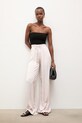 Answear.LAB spodnie damskie z wiskozy WS26-SDD008 beżowy WS26