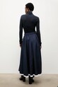 Odzież Answear.LAB spódnica bawełniana m.08401.hak granatowy