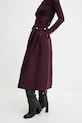 Answear.LAB spódnica 30151.tok bordowy