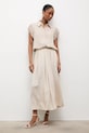 Λινή φούστα Answear.LAB WS26-SDD015 μπεζ WS26