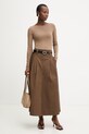 Answear.LAB spódnica 661792.hak brązowy WS26