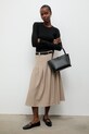 Answear.LAB sukňa GN1331.iak béžová WS26