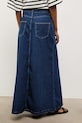 Odzież Answear.LAB spódnica jeansowa 3039.tok granatowy