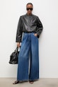 Answear.LAB jeansy wide leg damskie WS26-SJD008 granatowy WS26