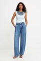 Answear.LAB wide leg džíny dámské WS26-SJD010 modrá WS26