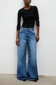 Answear.LAB jeansy loose damskie niebieski 827.tok