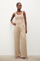 Answear.LAB spodnie damskie WS26-SPD001 beżowy WS26