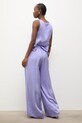 Odzież Answear.LAB spodnie damskie z wiskozy WS26-SPD008 fioletowy