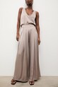 Answear.LAB spodnie damskie z wiskozy beżowy WS26-SPD008