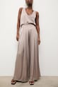 Answear.LAB spodnie damskie z wiskozy beżowy WS26-SPD008