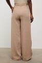 Одяг Answear.LAB штани-палаццо жіночі з додаванням льону WS26-SPD017 бежевий