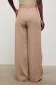 Одяг Answear.LAB штани-палаццо жіночі з додаванням льону WS26-SPD017 бежевий