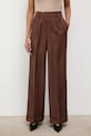 Answear.LAB spodnie z elastanem brązowy 971495.hak