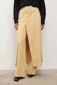 Dámske bavlnené nohavice Answear.LAB z kolekcie Unscripted WS26-SPD025 žltá WS26