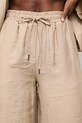 Answear.LAB spodnie damskie z lyocellem beżowy WS26-SPD036
