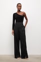 Answear.LAB spodnie z elastanem czarny PN1428