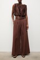 Answear.LAB spodnie damskie z lyocellem WS26-SPD038 brązowy WS26