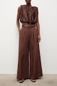 Answear.LAB spodnie damskie z lyocellem WS26-SPD038 brązowy WS26