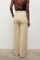 Odzież Answear.LAB spodnie garniturowe damskie z wiskozą PN1604 beżowy
