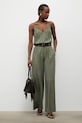Answear.LAB spodnie damskie z lyocellu 95106.iak zielony WS26
