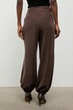 Одяг Answear.LAB штани paperbag жіночі з віскозою 95066.iak коричневий