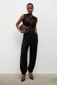 Answear.LAB штани paperbag жіночі з віскозою 95066.iak чорний WS26