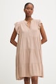 Answear.LAB sukienka z dodatkiem lnu ZY969.hak beżowy WS26