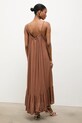 Odzież Answear.LAB sukienka wiskozowa Africa.hak brązowy