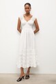 Answear.LAB sukienka bawełniana June.hak biały WS26