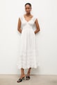 Answear.LAB sukienka bawełniana June.hak biały WS26