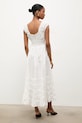 Odzież Answear.LAB sukienka bawełniana June.hak biały