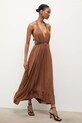 Answear.LAB sukienka Nerea.hak brązowy WS26