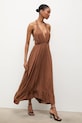 Answear.LAB sukienka Nerea.hak brązowy WS26